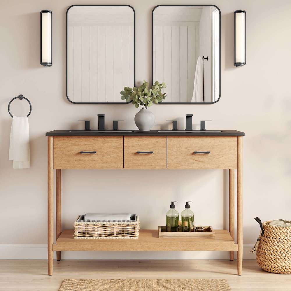 Zaire 48" Double Sink Bathroom Vanity. Picture 9