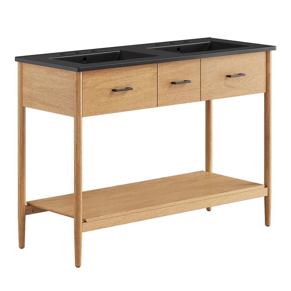Zaire 48" Double Sink Bathroom Vanity. Picture 1
