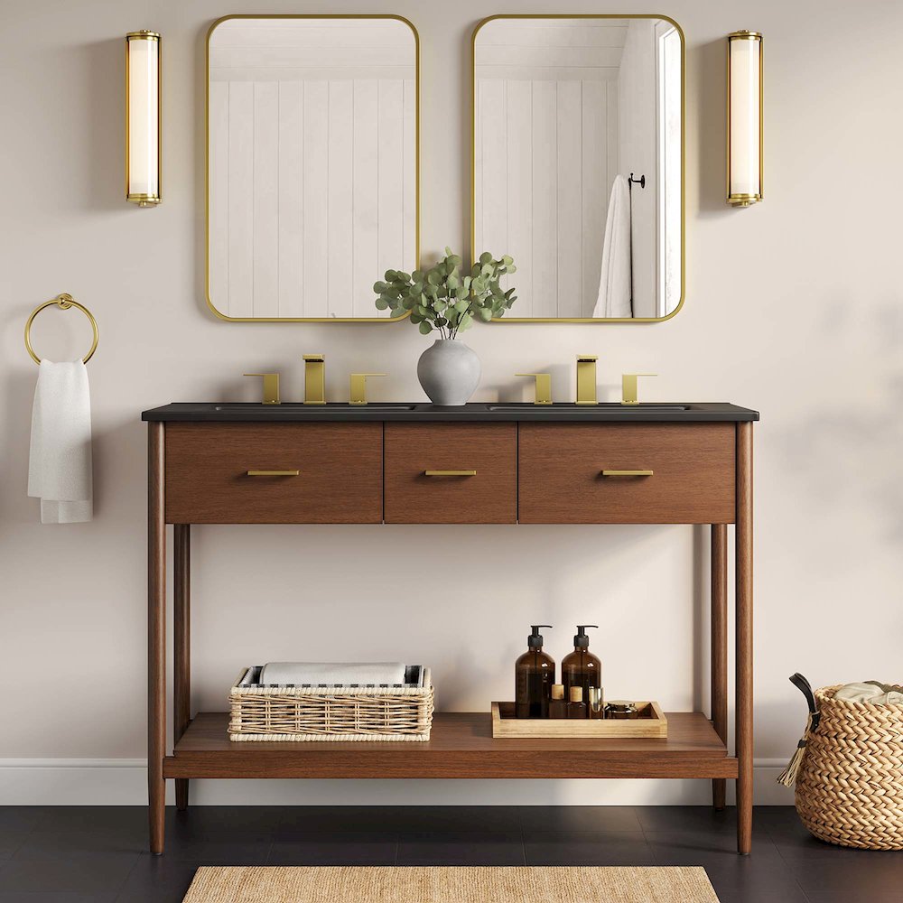 Zaire 48" Double Sink Bathroom Vanity. Picture 9