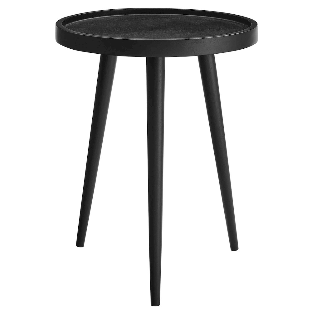 Chiro Round Wood Side Table. Picture 1