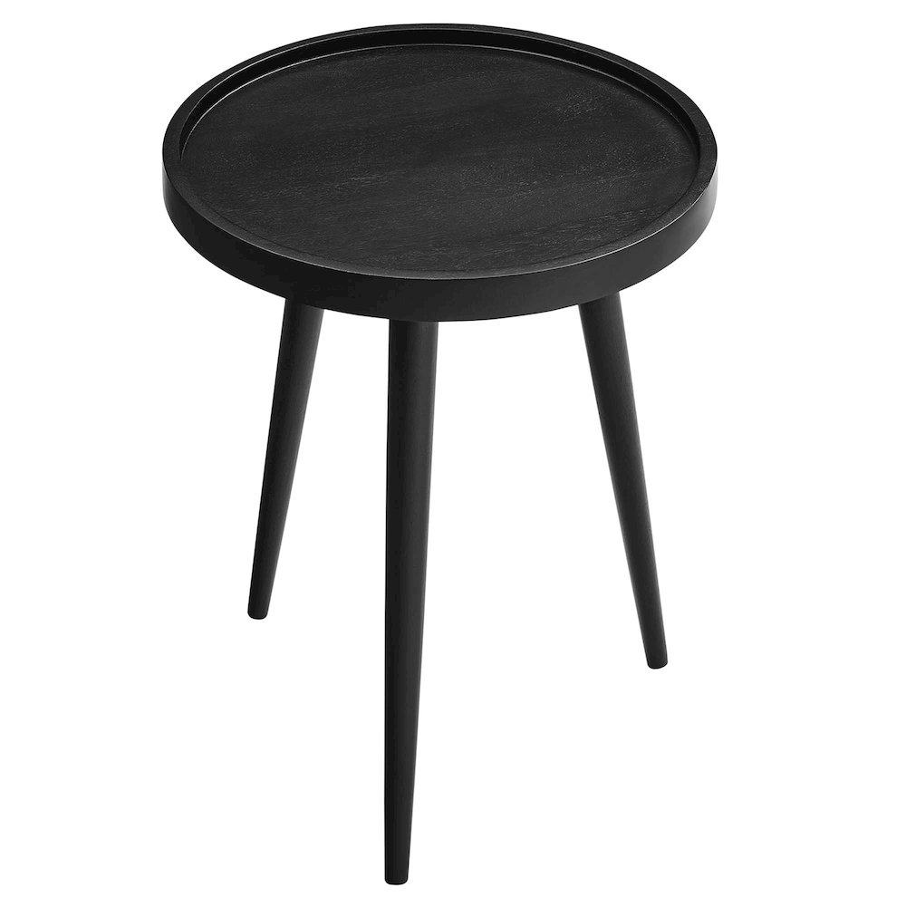 Chiro Round Wood Side Table. Picture 4