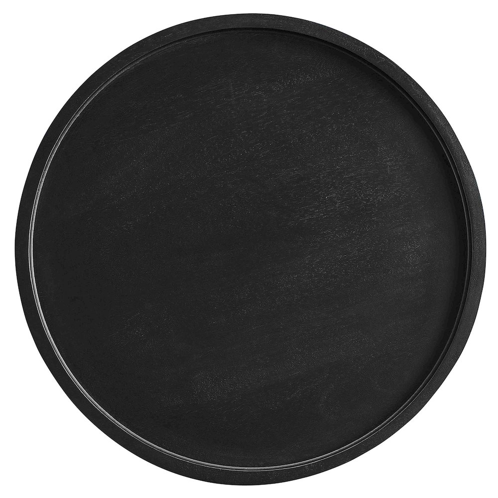 Chiro Round Wood Side Table. Picture 5