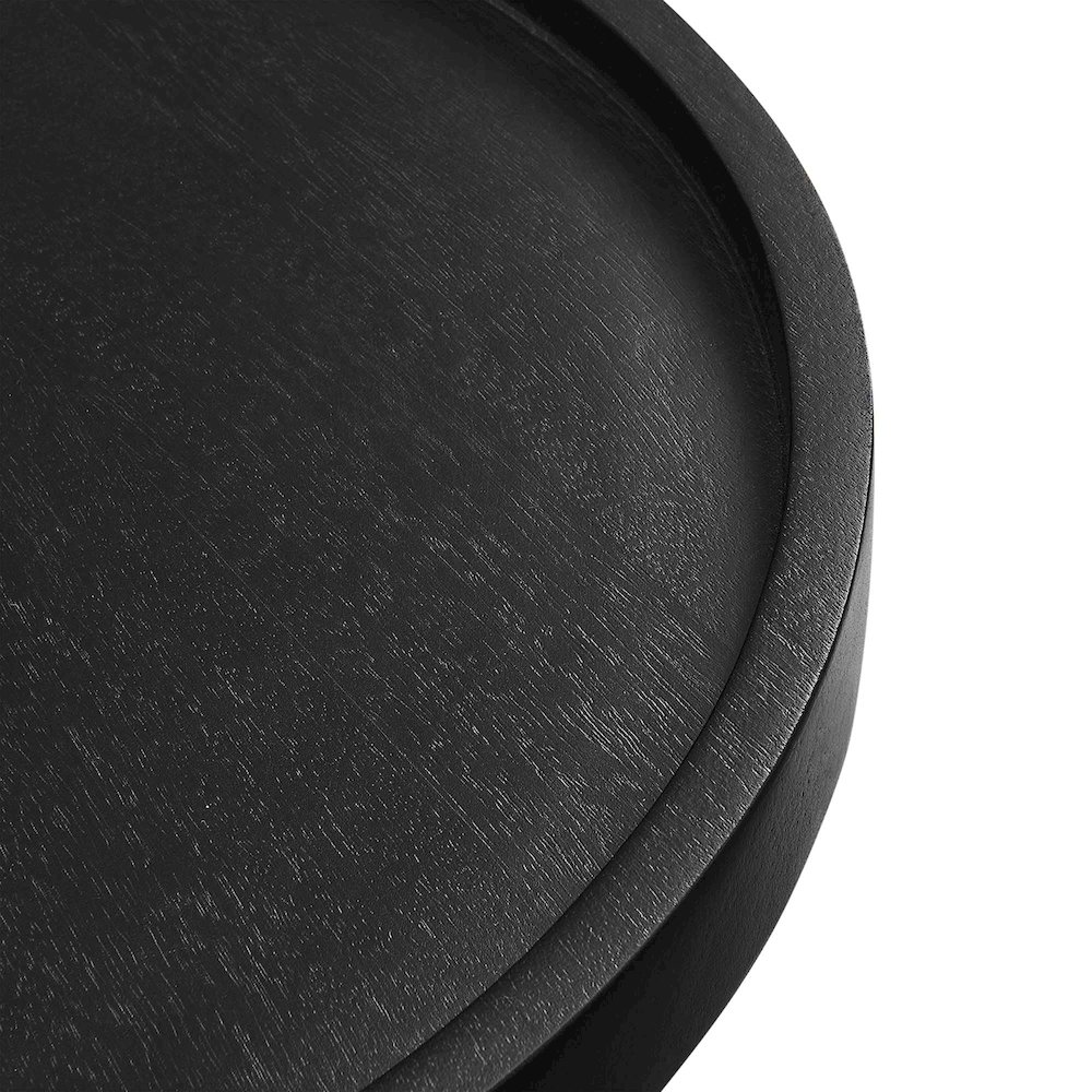 Chiro Round Wood Side Table. Picture 6