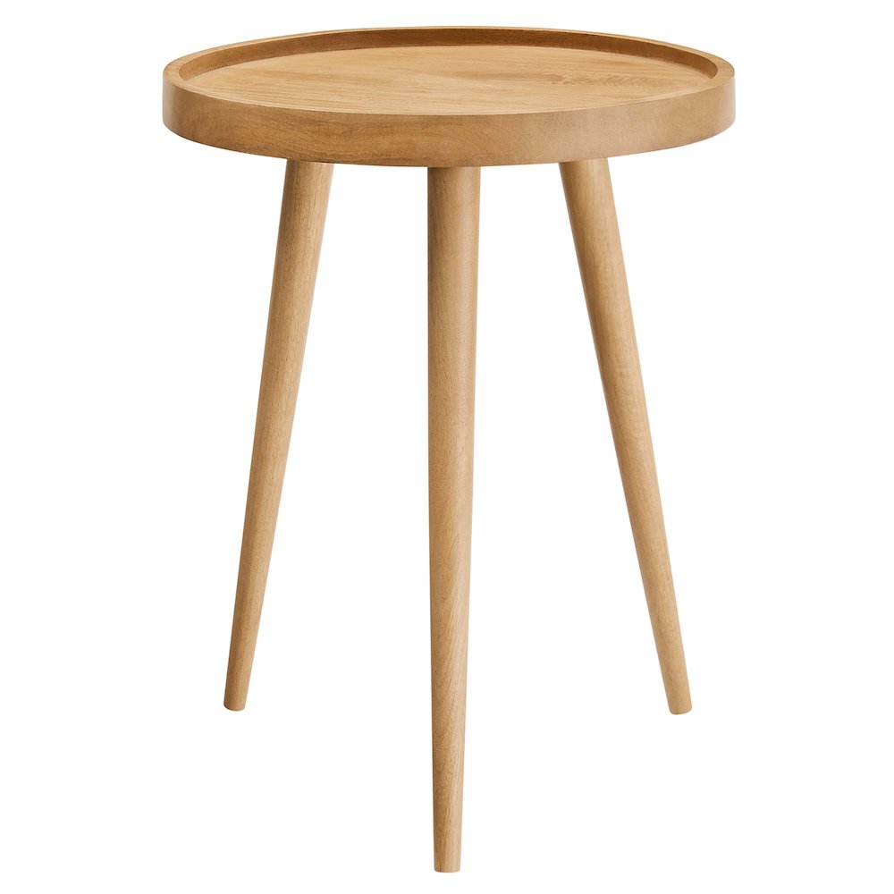 Chiro Round Wood Side Table. Picture 1