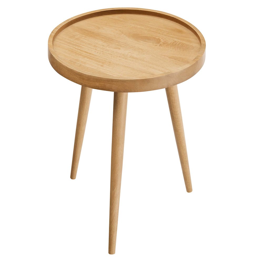 Chiro Round Wood Side Table. Picture 4