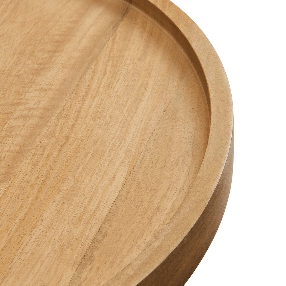Chiro Round Wood Side Table. Picture 6
