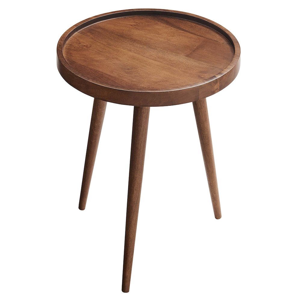Chiro Round Wood Side Table. Picture 4