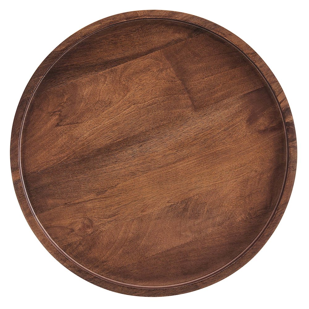 Chiro Round Wood Side Table. Picture 5