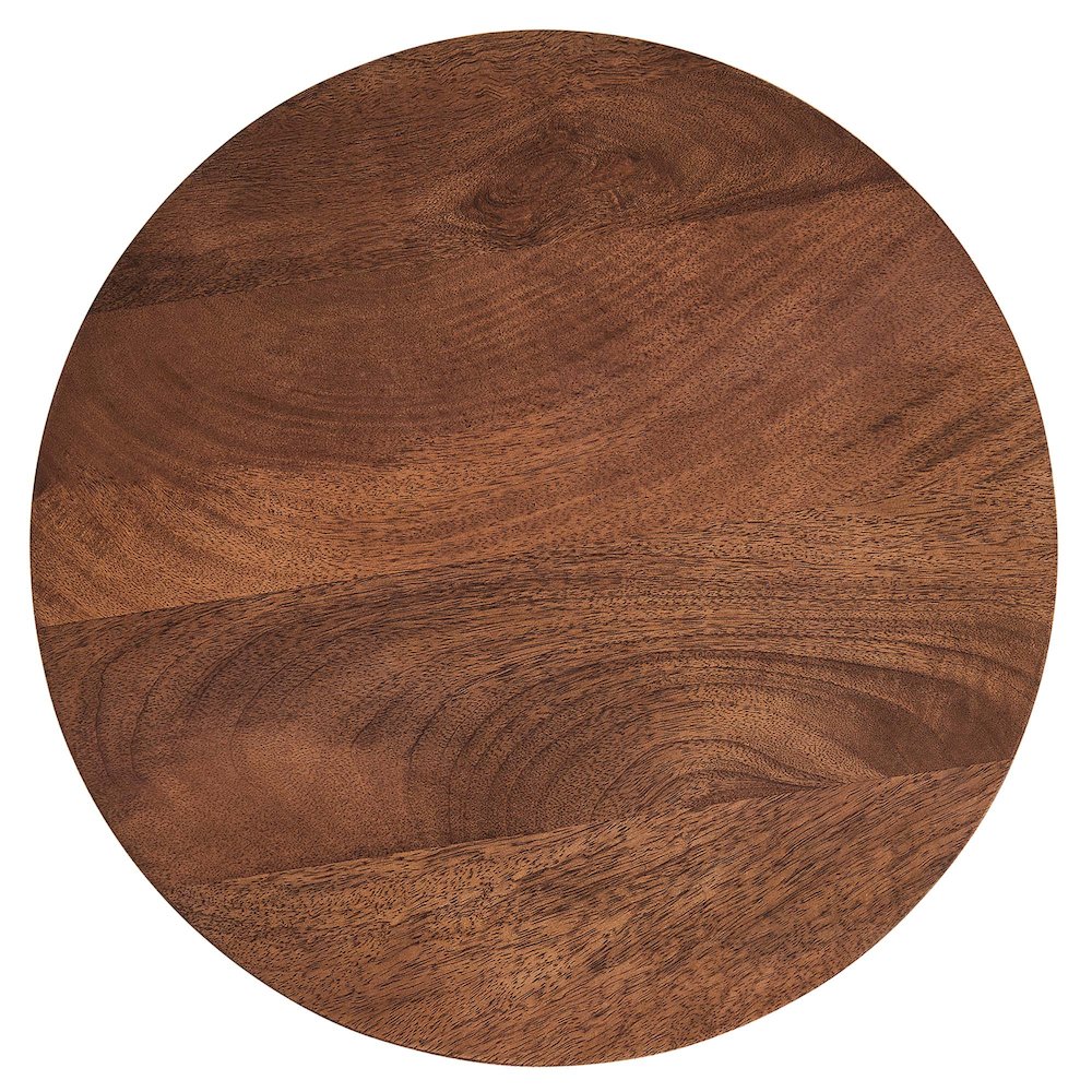 Valeo Round Wood and Metal Side Table. Picture 5
