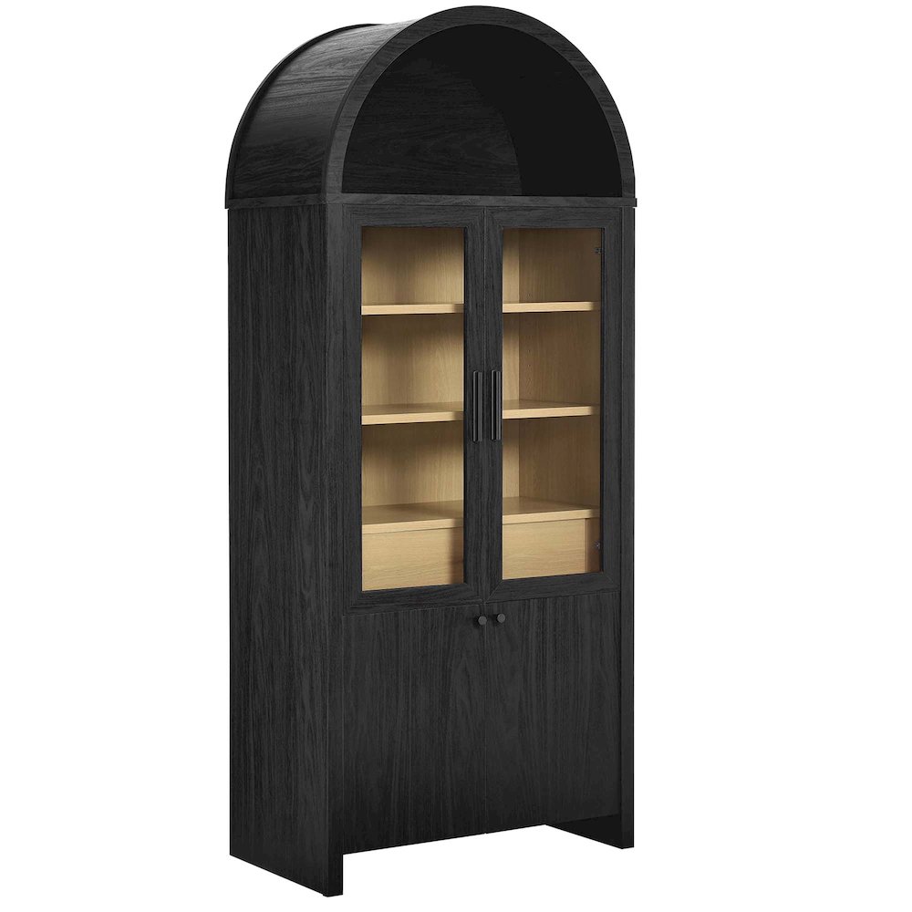 Evie Arched Tall Display Cabinet. Picture 1