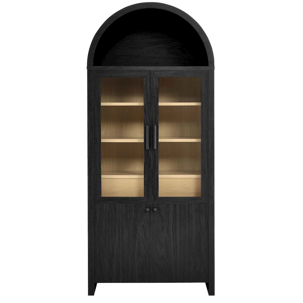 Evie Arched Tall Display Cabinet. Picture 5