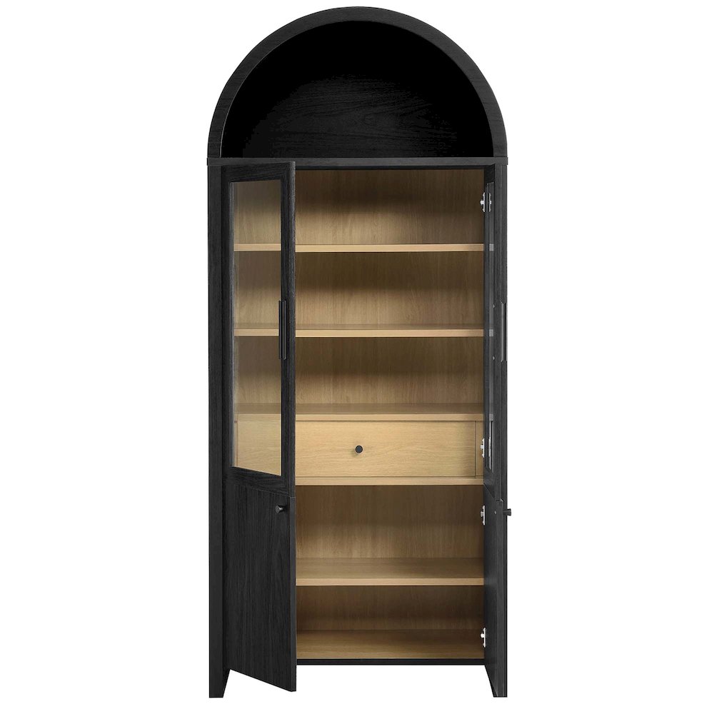 Evie Arched Tall Display Cabinet. Picture 6