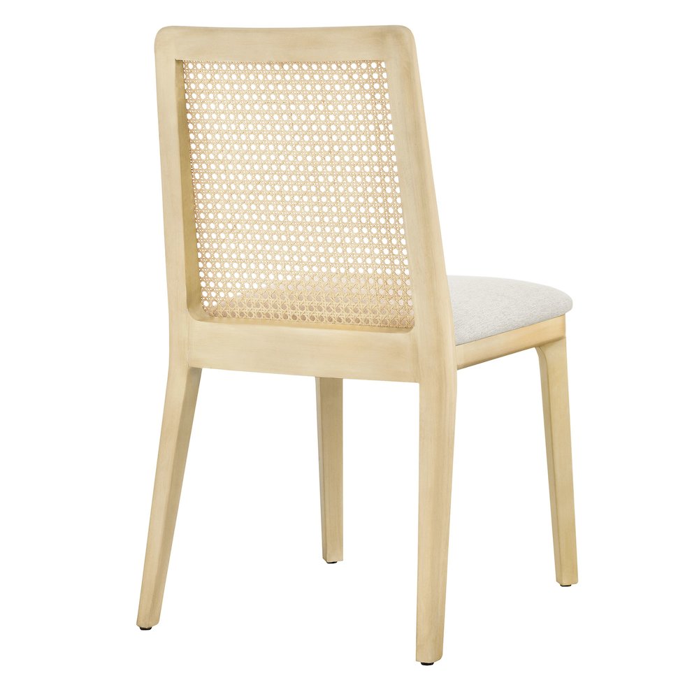 Monarch Wood and Rattan Dining Side Chair. Picture 5