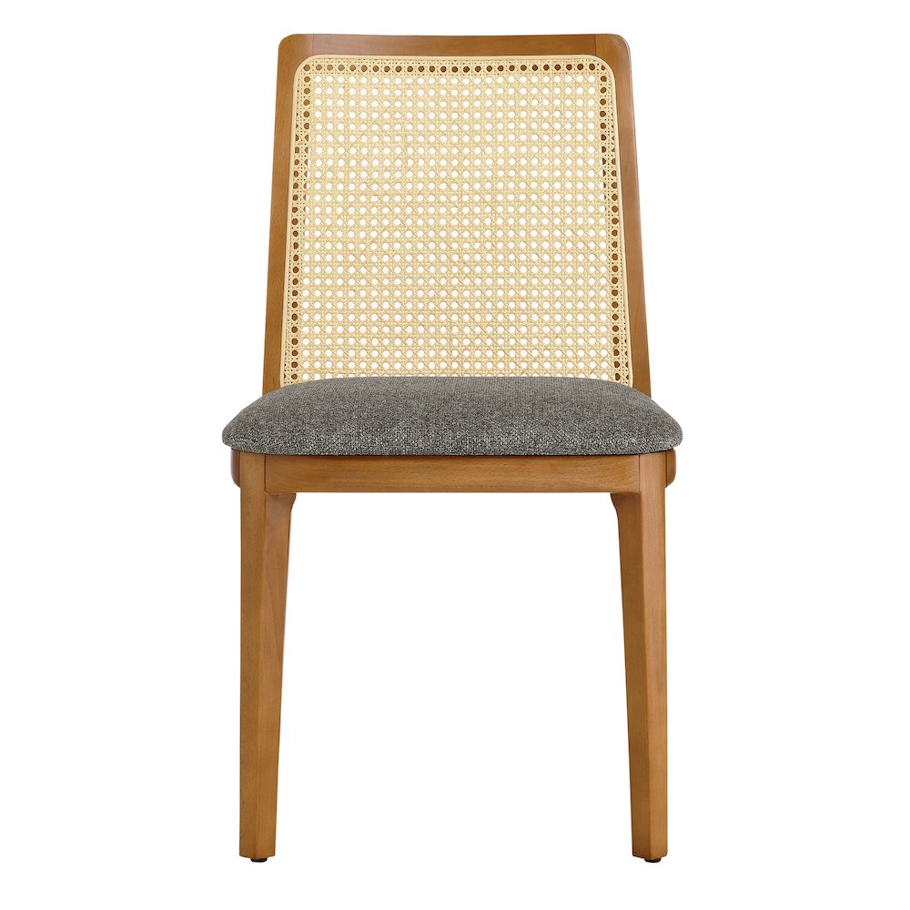 Monarch Wood and Rattan Dining Side Chair. Picture 6