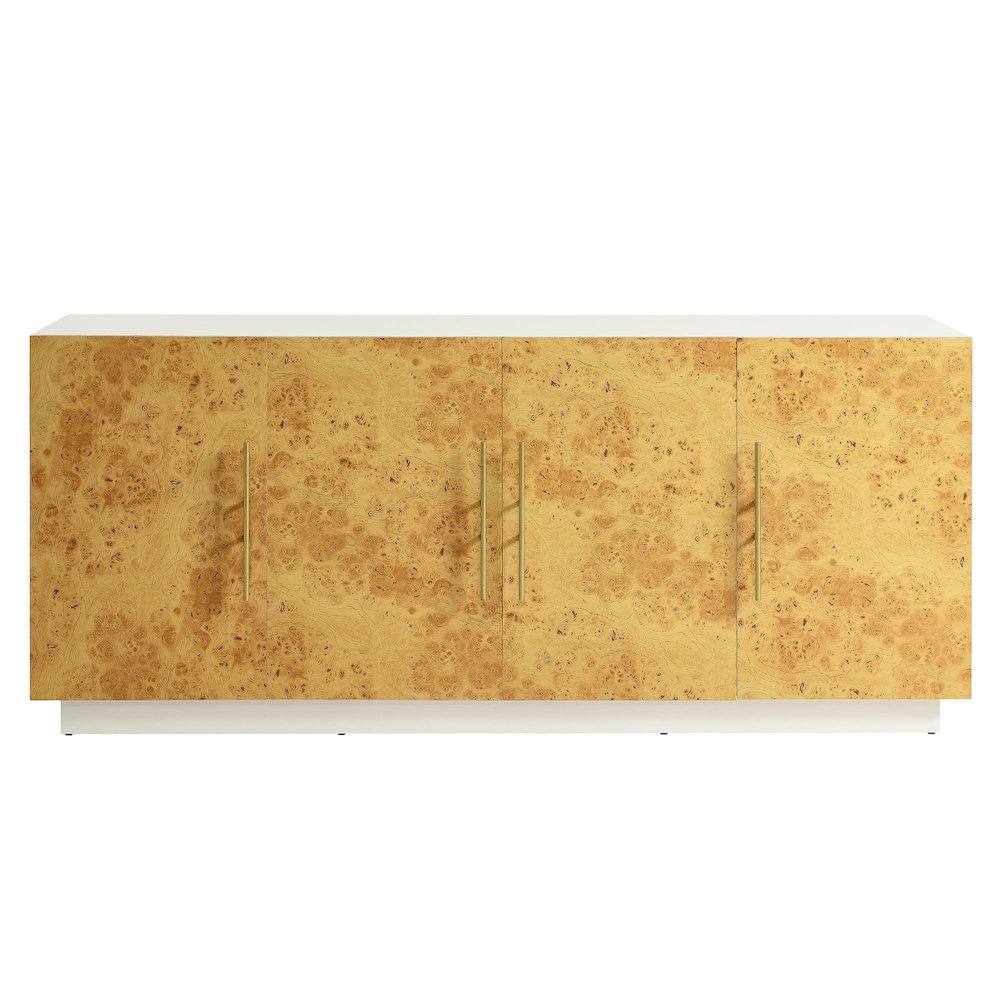 Abel 69 Inch Burl Wood Sideboard Buffet TV Stand. Picture 6