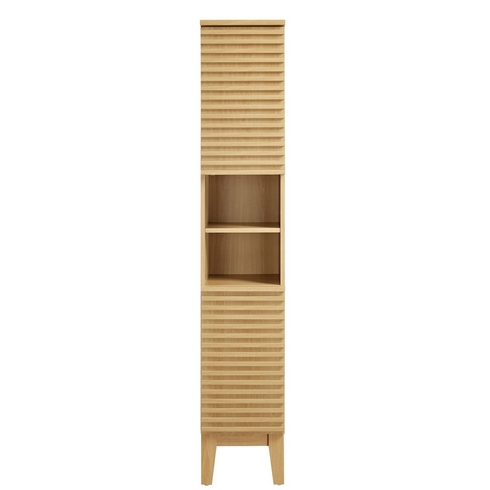 Render Tall Narrow Bathroom Storage Cabinet. Picture 5