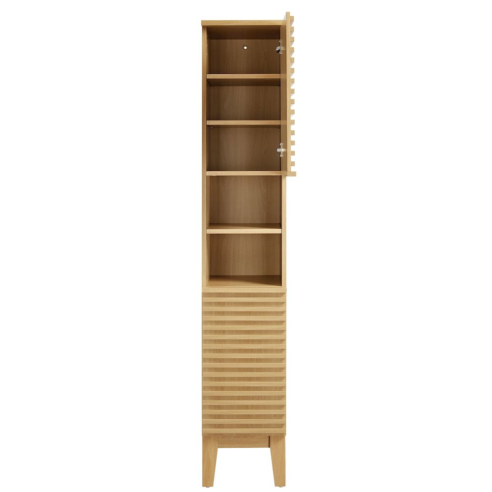 Render Tall Narrow Bathroom Storage Cabinet. Picture 6