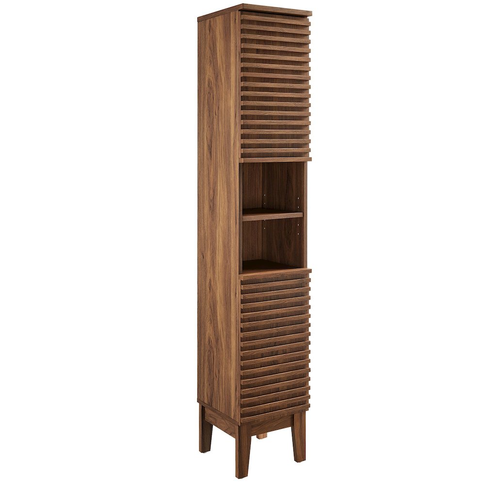 Render Tall Narrow Bathroom Storage Cabinet. Picture 1