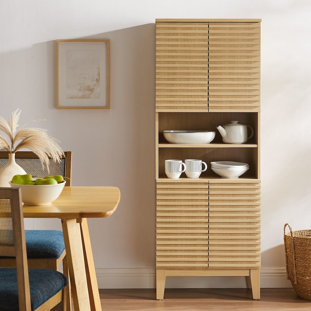 Render Tall Bathroom Storage Cabinet. Picture 9
