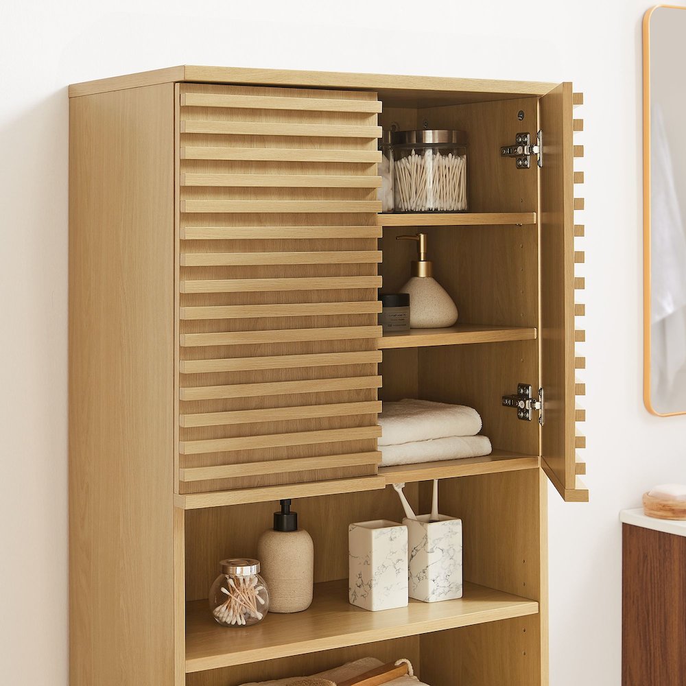 Render Tall Bathroom Storage Cabinet. Picture 10