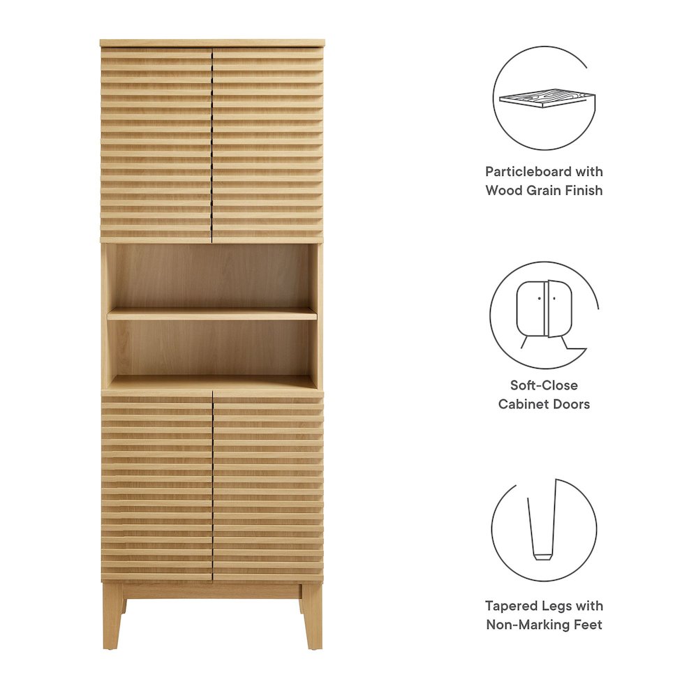 Render Tall Bathroom Storage Cabinet. Picture 2