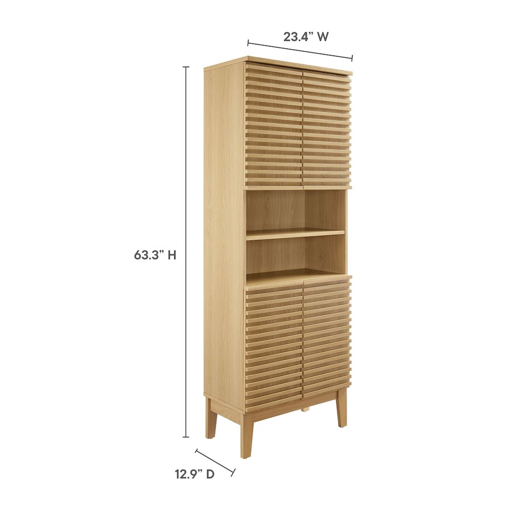 Render Tall Bathroom Storage Cabinet. Picture 3