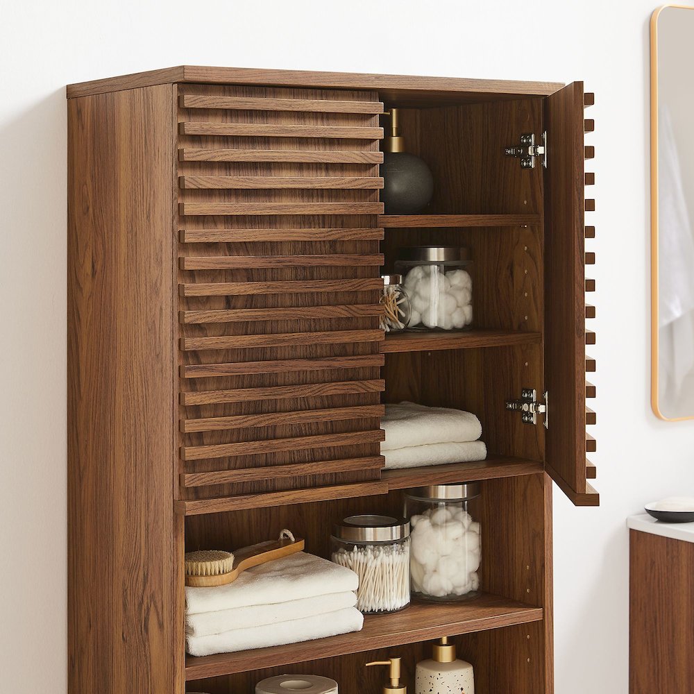 Render Tall Bathroom Storage Cabinet. Picture 10