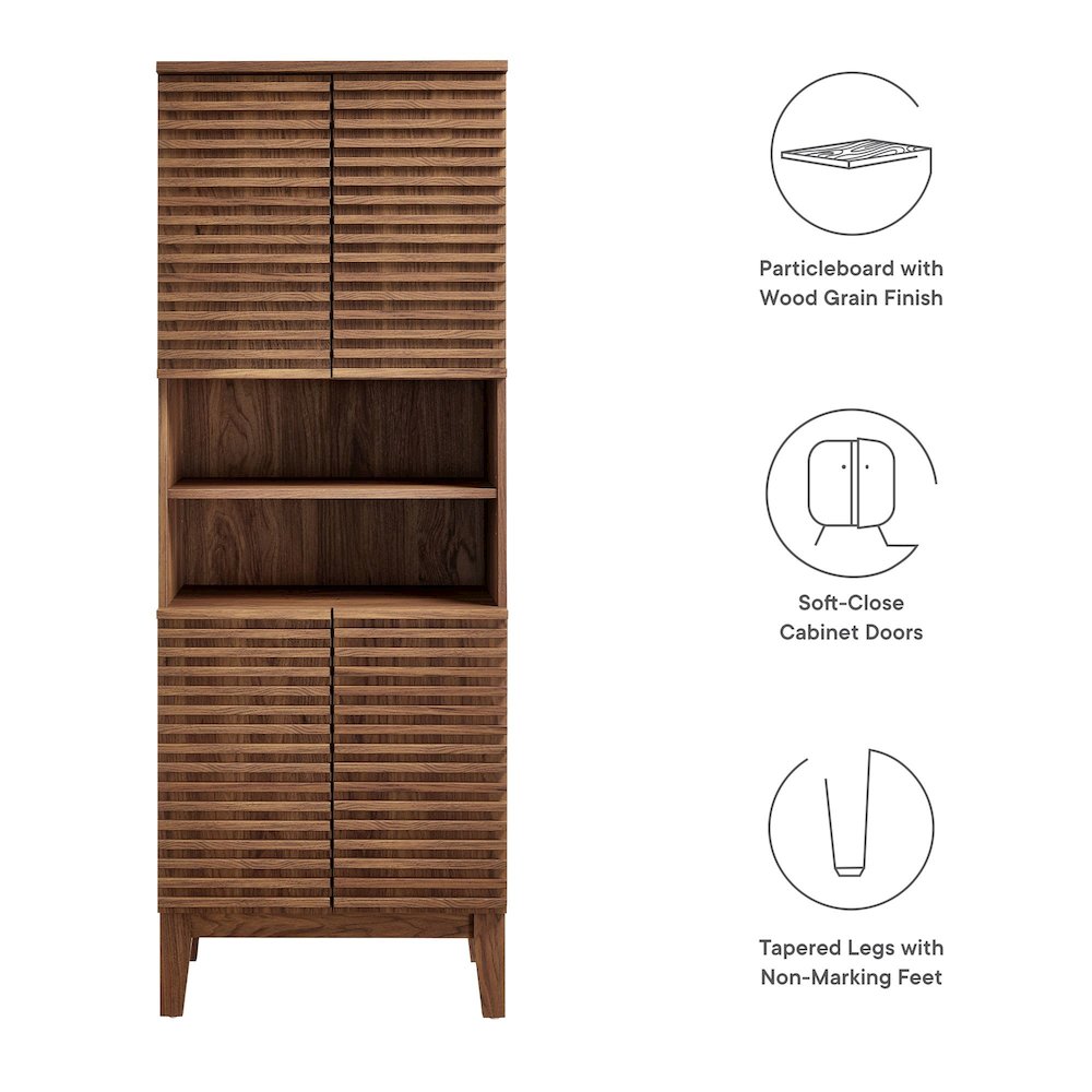 Render Tall Bathroom Storage Cabinet. Picture 2