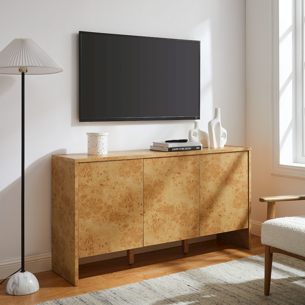 Hudson 60" Burl Wood Sideboard. Picture 10