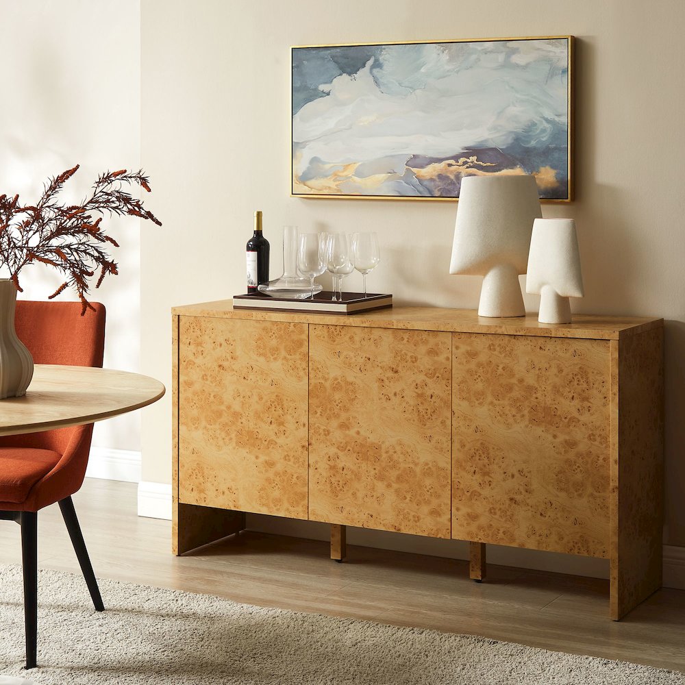 Hudson 60" Burl Wood Sideboard. Picture 11