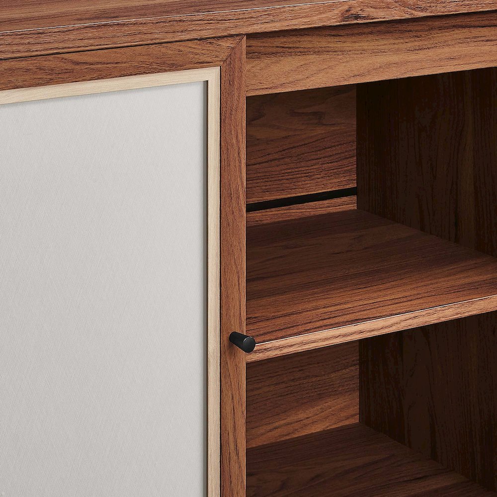 Capri 63" Wood Grain TV Console. Picture 8