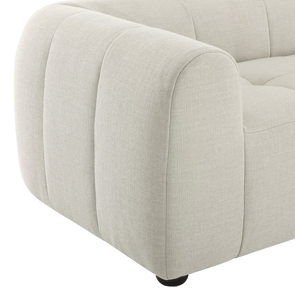Liana Upholstered Fabric Sofa. Picture 7