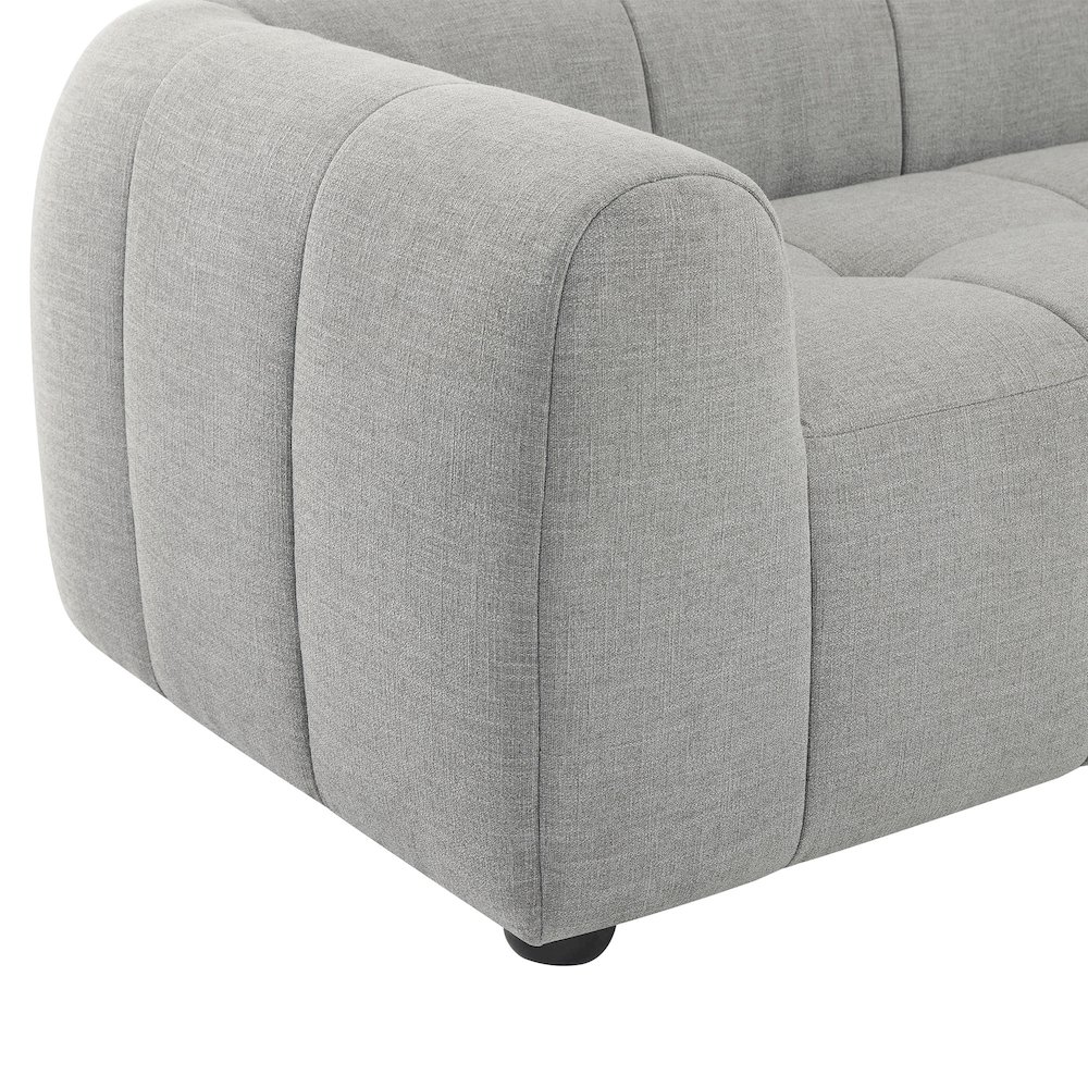 Liana Upholstered Fabric Sofa. Picture 7