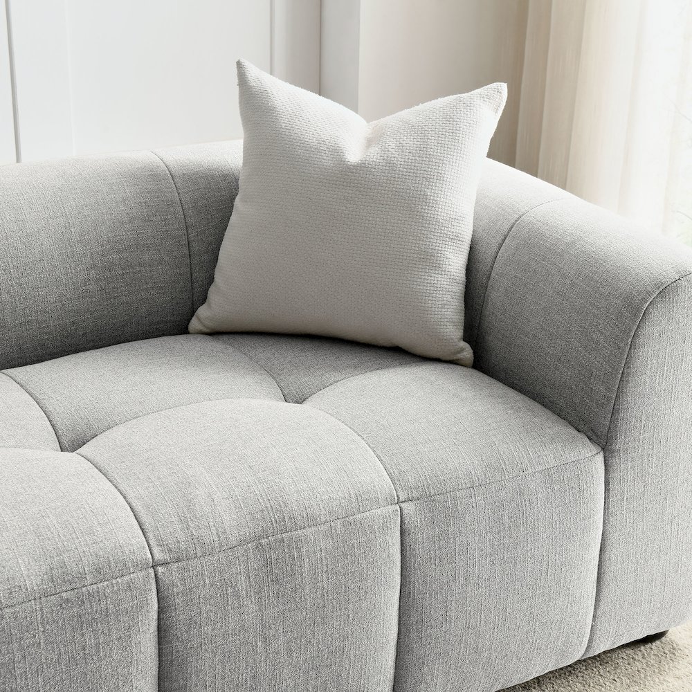 Liana Upholstered Fabric Sofa. Picture 9