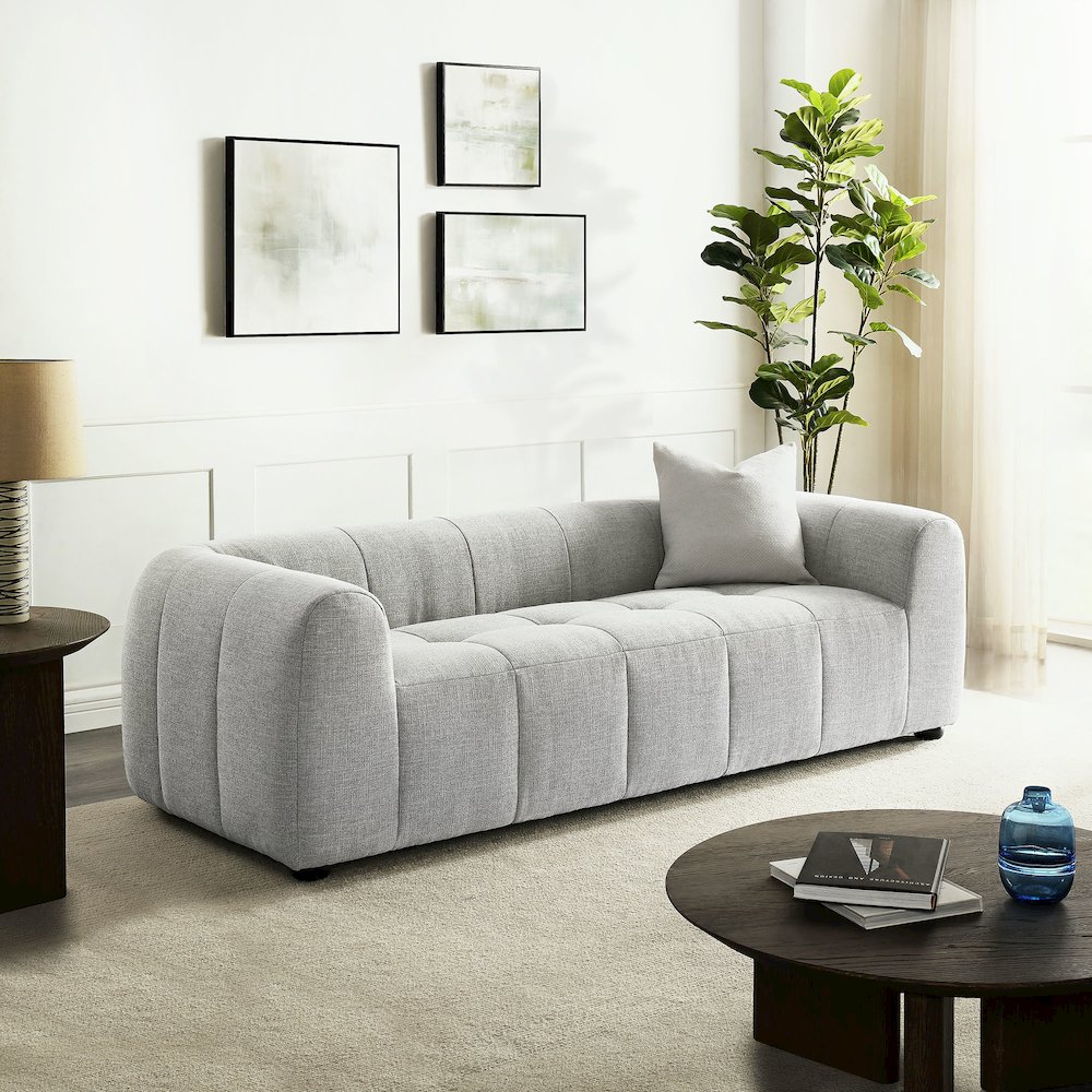 Liana Upholstered Fabric Sofa. Picture 8