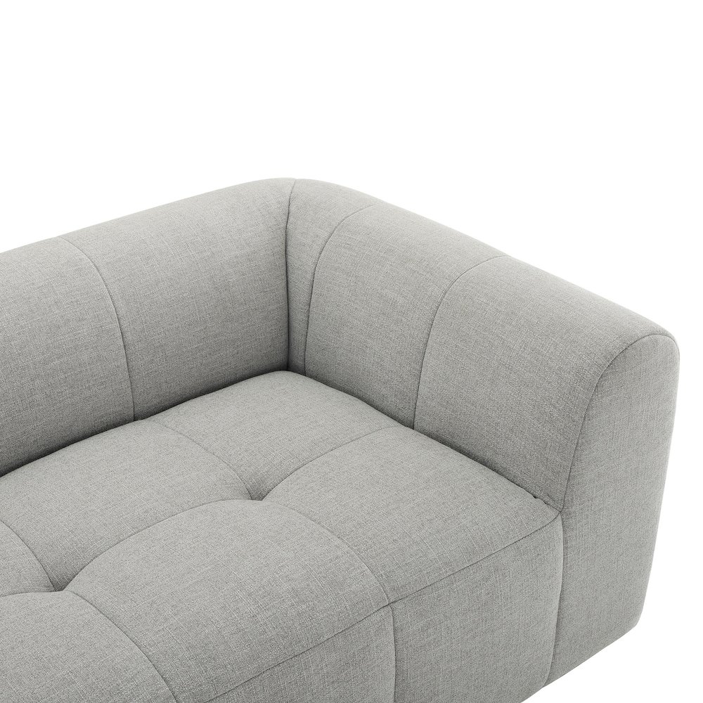 Liana Upholstered Fabric Loveseat. Picture 7