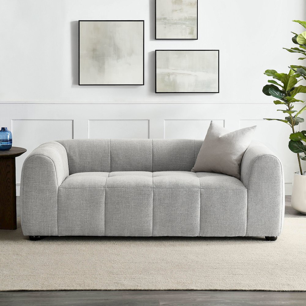 Liana Upholstered Fabric Loveseat. Picture 8