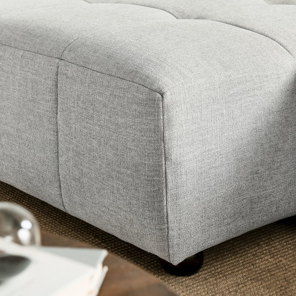 Liana Left-Facing Upholstered Fabric Modular Sofa with Chaise. Picture 8