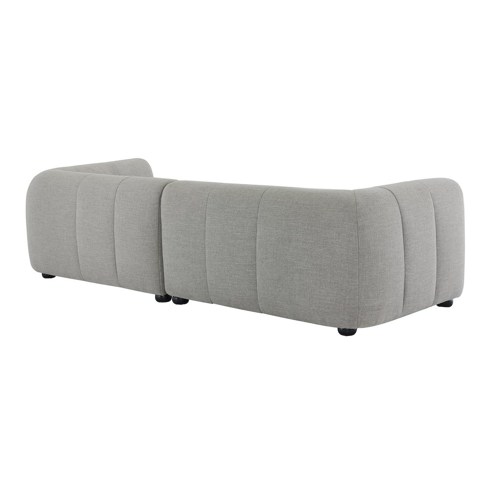 Liana Right-Facing Upholstered Fabric Modular Sofa with Chaise. Picture 5