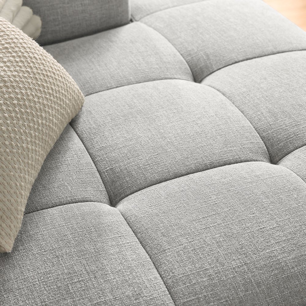 Liana Right-Facing Upholstered Fabric Modular Sofa with Chaise. Picture 8
