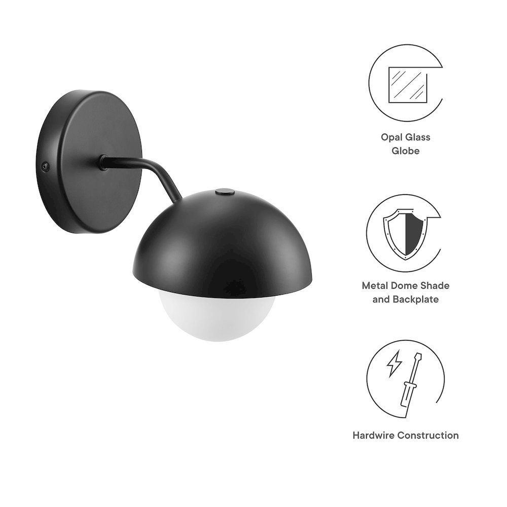 Eclipse Globe Wall Sconce. Picture 3