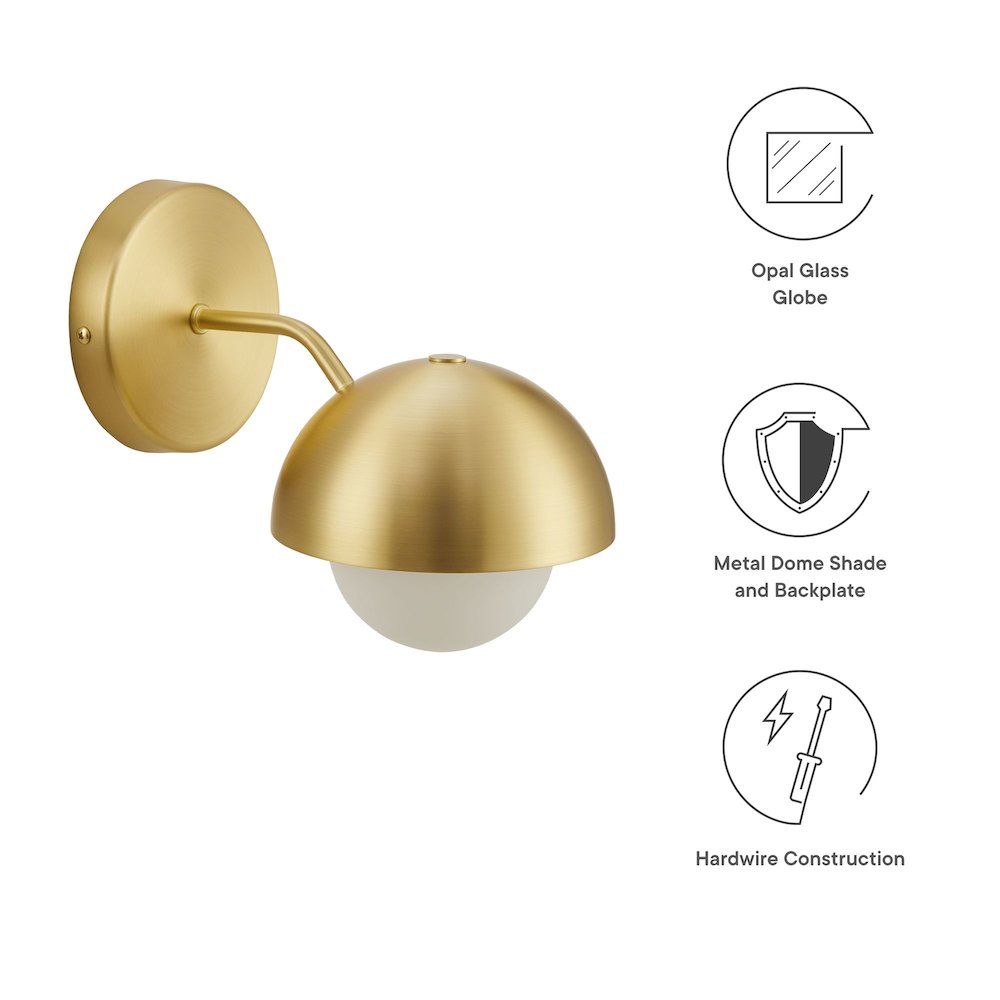 Eclipse Globe Wall Sconce. Picture 3