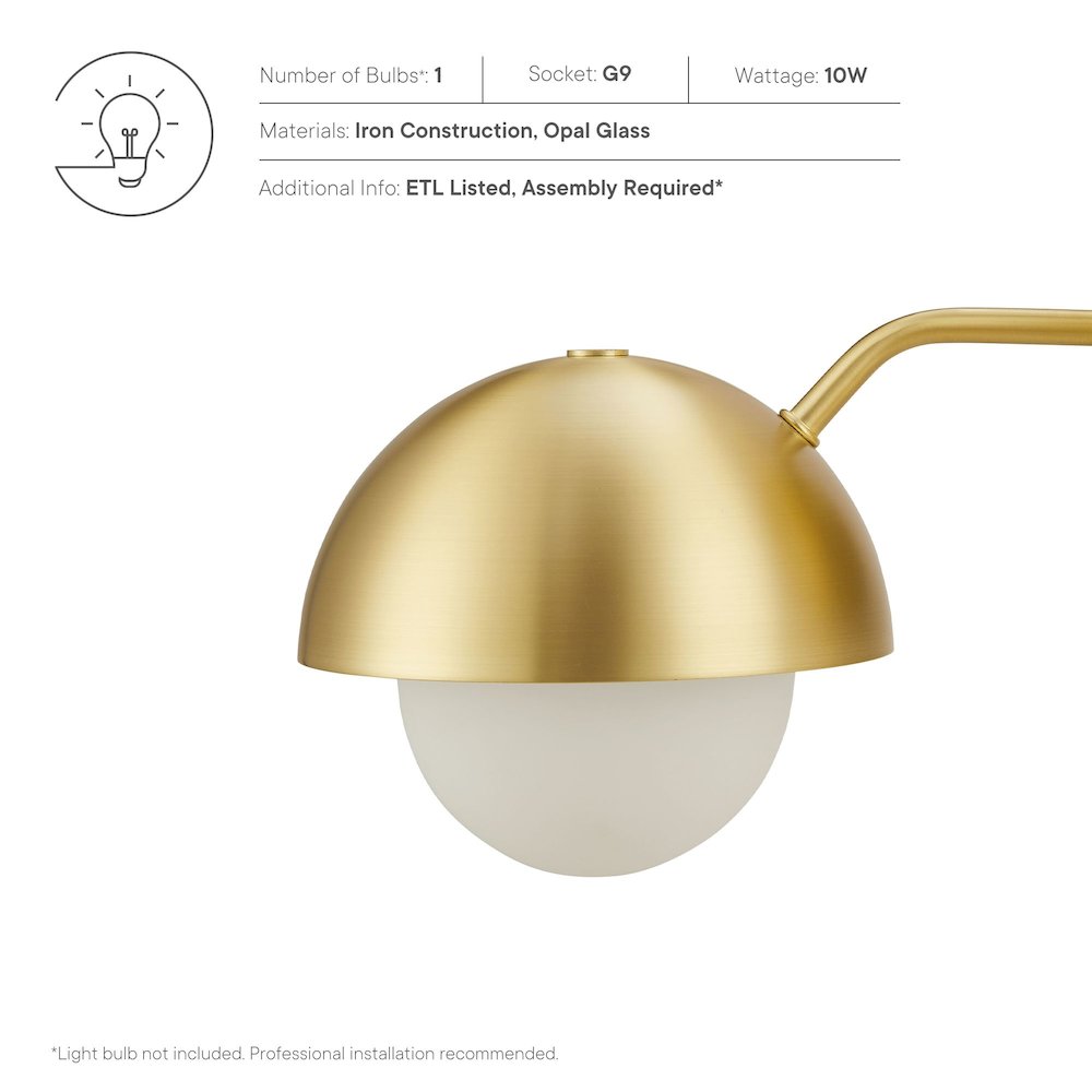 Eclipse Globe Wall Sconce. Picture 4
