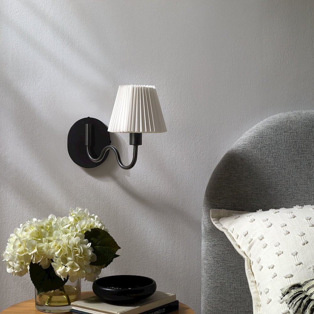 Wave Squiggle Arm Wall Sconce. Picture 10