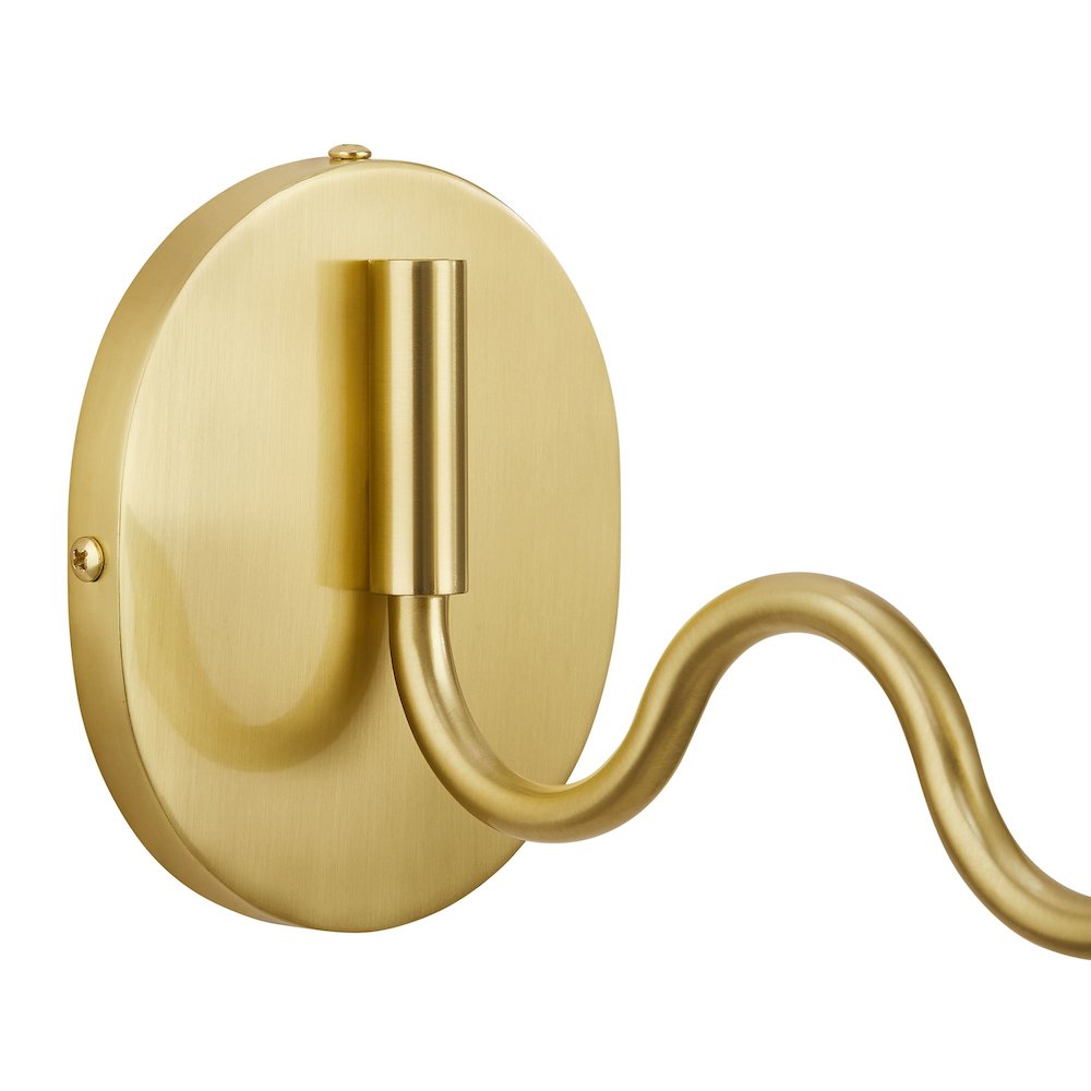 Wave Squiggle Arm Wall Sconce. Picture 9