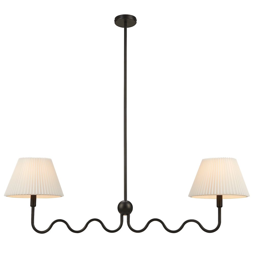 Wave Squiggle 2-Arm Pendant Light. Picture 6