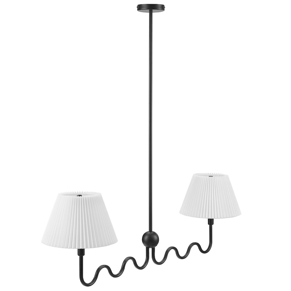 Wave Squiggle 2-Arm Pendant Light. Picture 1