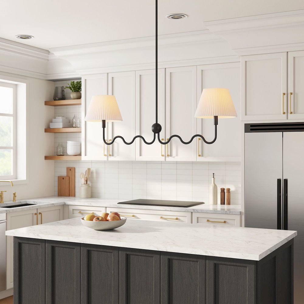 Wave Squiggle 2-Arm Pendant Light. Picture 10