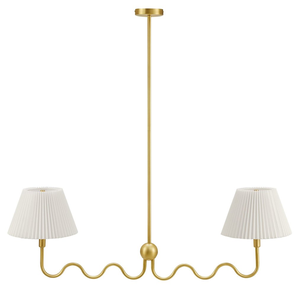 Wave Squiggle 2-Arm Pendant Light. Picture 5