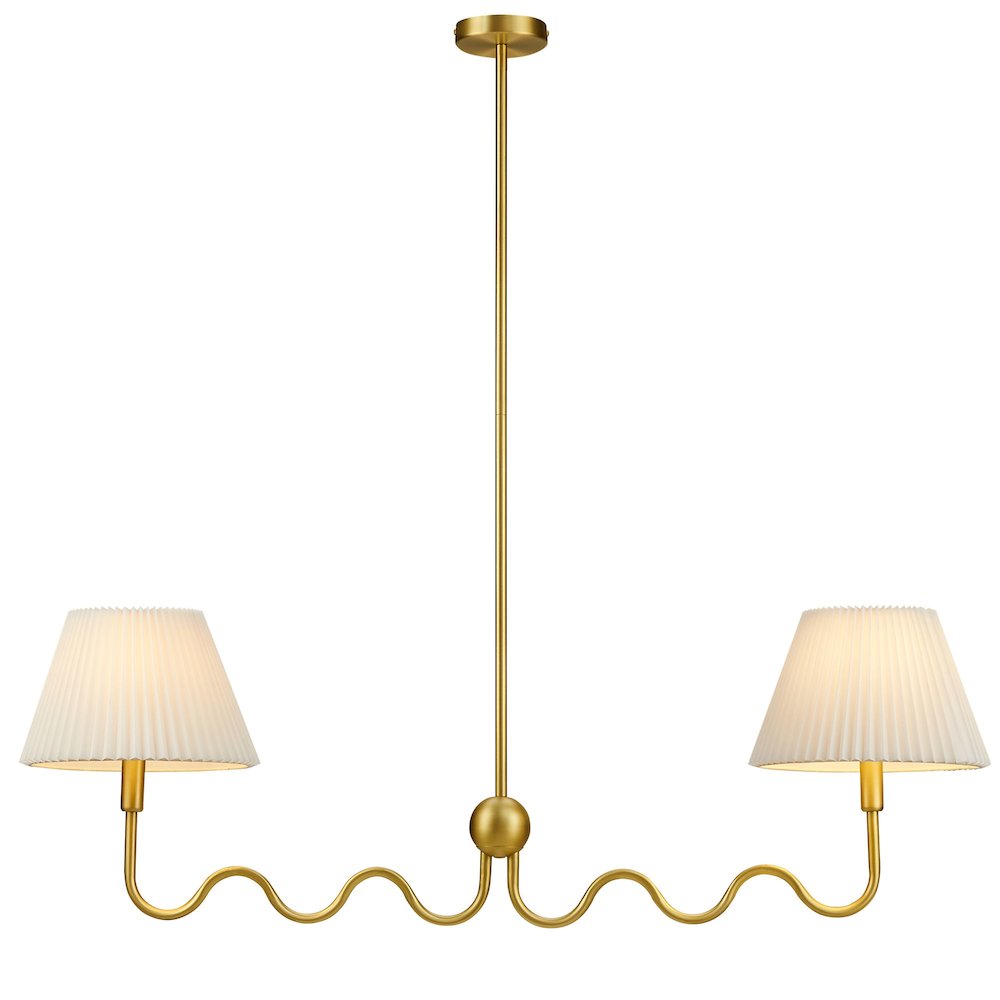 Wave Squiggle 2-Arm Pendant Light. Picture 6